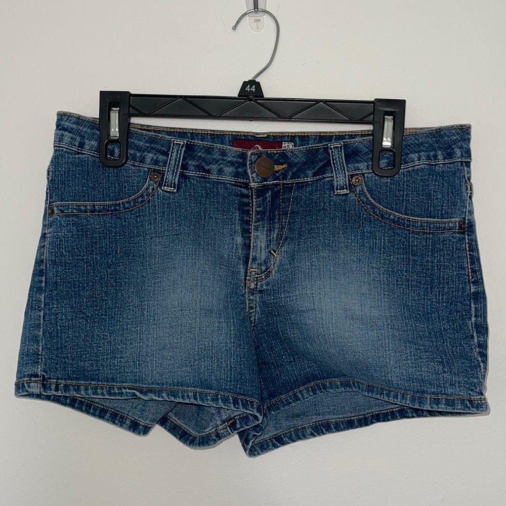 Jordache Denim Shorts Retro Lo-Rise Stretch Juniors Size 11/12